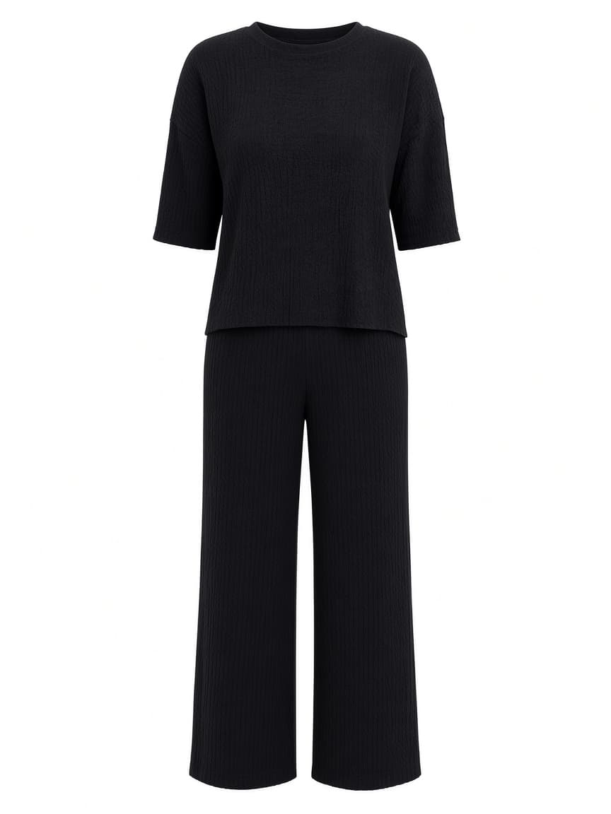 Crinkle Shirt Black